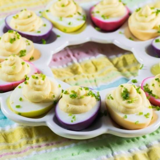 Rainbow Easter Deviled Eggs