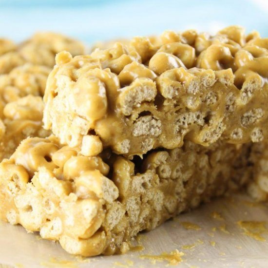 No Bake Peanut Butter Cheerio Bars