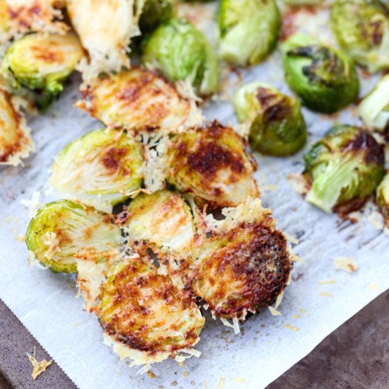 Parmesan Crusted Brussels Sprouts