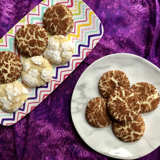 Passover Almond Crinkle Cookies