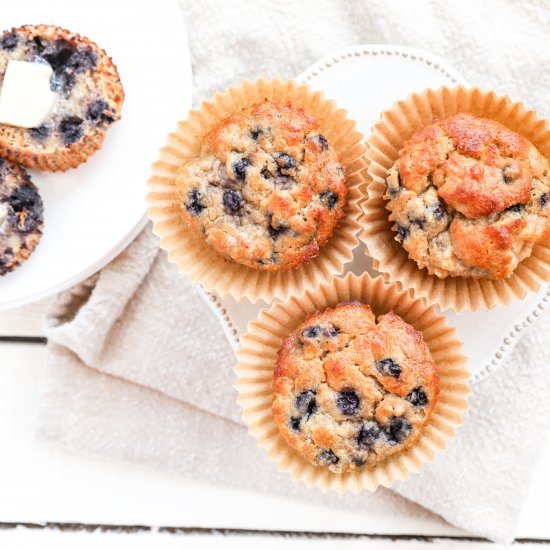 Banana Blueberry Muffins