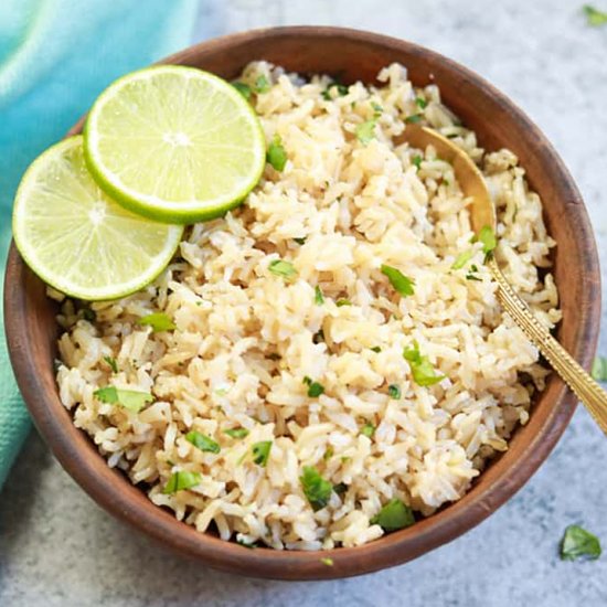 Cilantro Lime Brown Rice Recipe