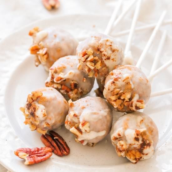 Paleo & Vegan Carrot Cake Pops