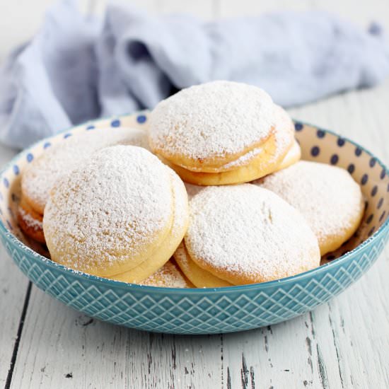 Baked donuts with jam fillig