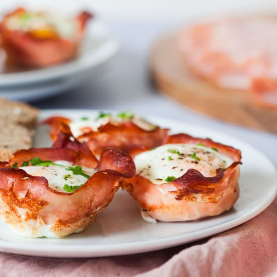 Baked Ham and Eggs Cups