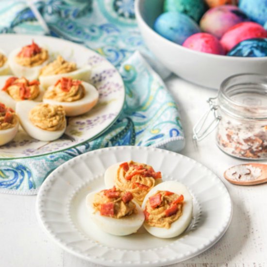 Pepperoni Pizza Deviled Eggs