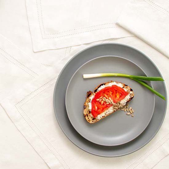 Open-face Tomato Goat Cheese Sandwich