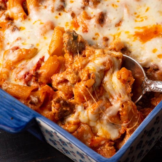 Baked Penne alla Vodka