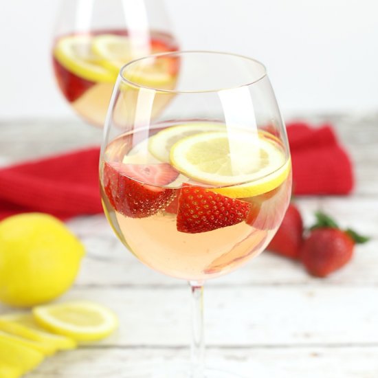 Strawberry Lemon Rosé Sangria