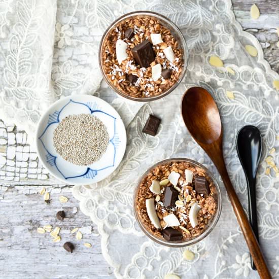 Chocolate Macaroon Overnight Oats