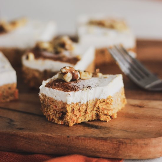 Raw Carrot Cake Bars