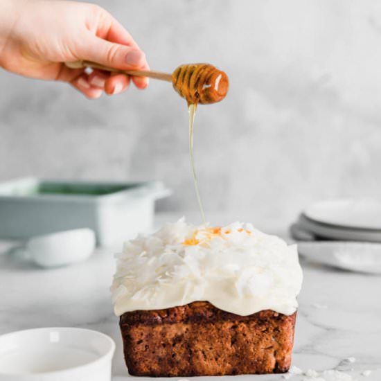 Honey Carrot Coconut Loaf