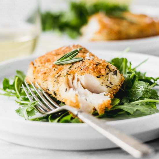 Parmesan Rosemary Crusted Fish