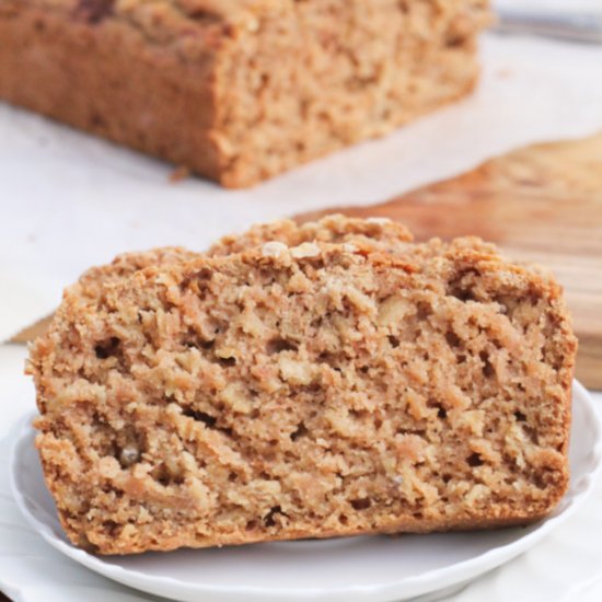 Cinnamon Applesauce Oat Bread (GF)