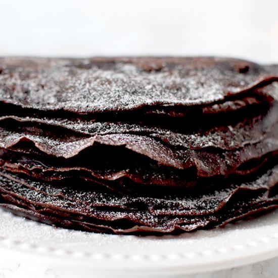 Passover Chocolate Crepes