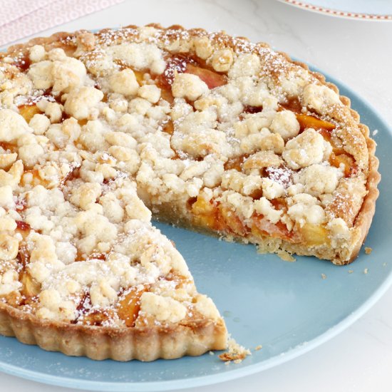 Hazelnut Nectarine Pie