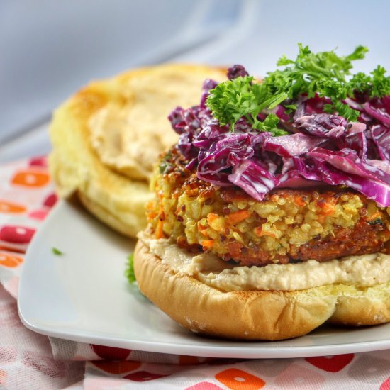 Carrot Halloumi Burger