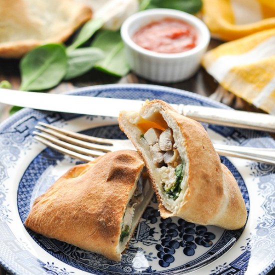 Chicken and Spinach Calzones