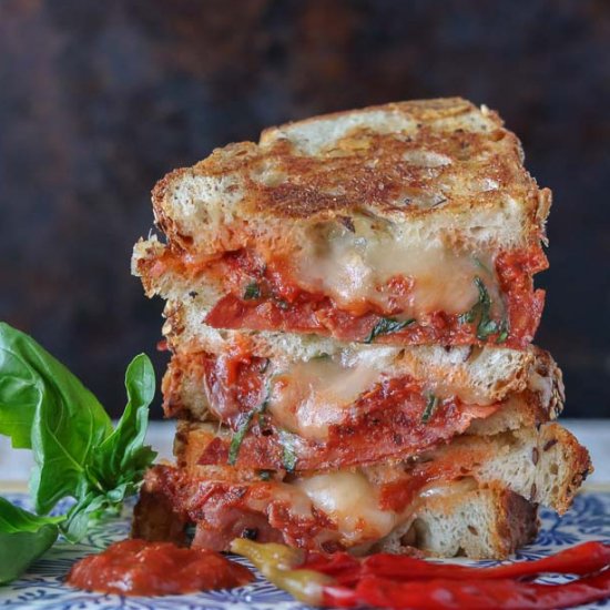 Pizza Grilled Cheese Sandwich