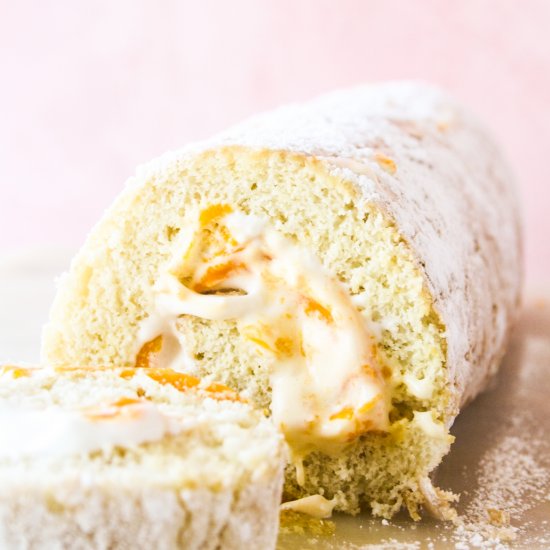 Mango & Cream Roll Cake