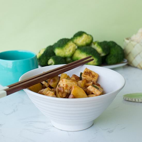 Kung Pao Tofu with Broccoli