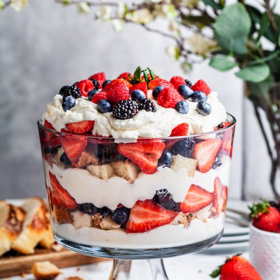 Quick And Easy Mixed Berry Trifle