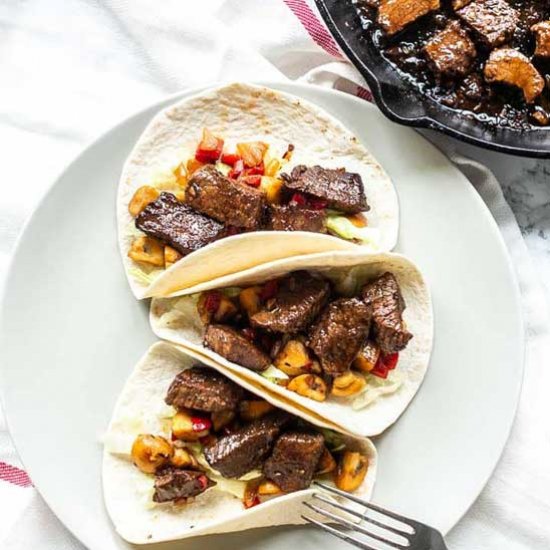 Steak tacos