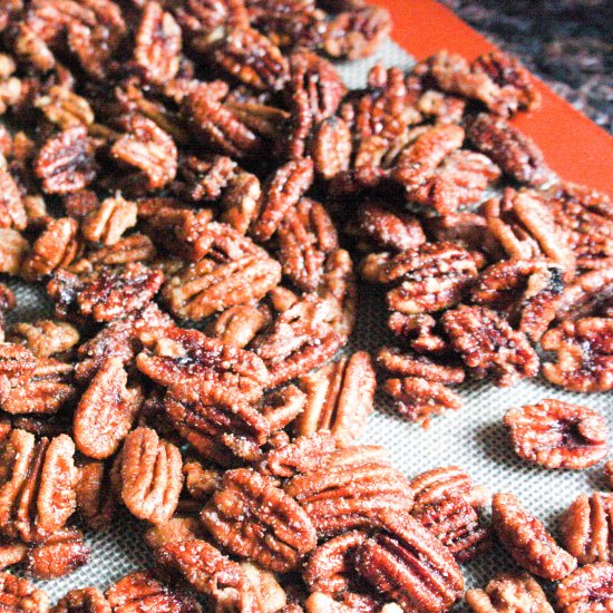 Spicy Candied Pecans