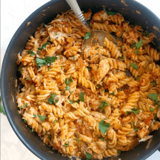 One-Pot Leftover Chicken Pasta