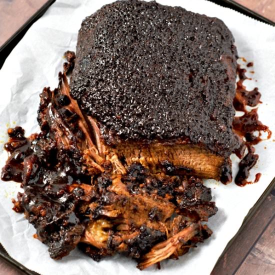 Slow Cooker Smoky BBQ Beef Brisket