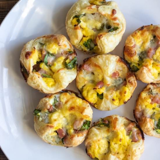 Ham, Egg & Spinach Breakfast Bites