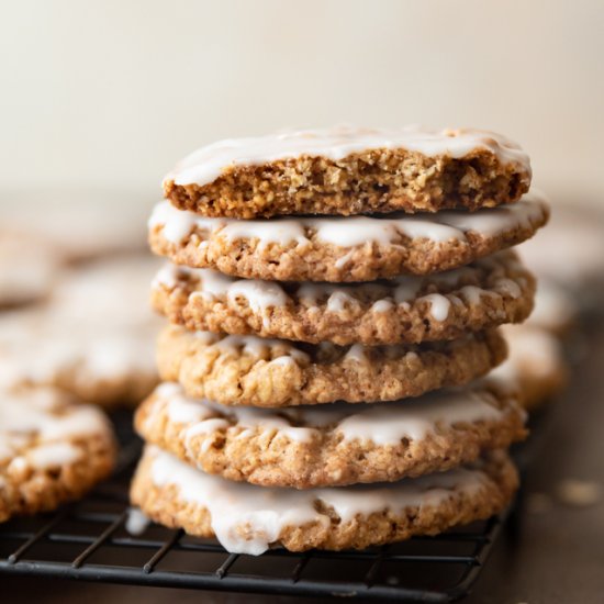 Iced Oatmeal Cookies