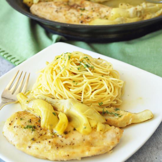 Easy Lemon Artichoke Chicken