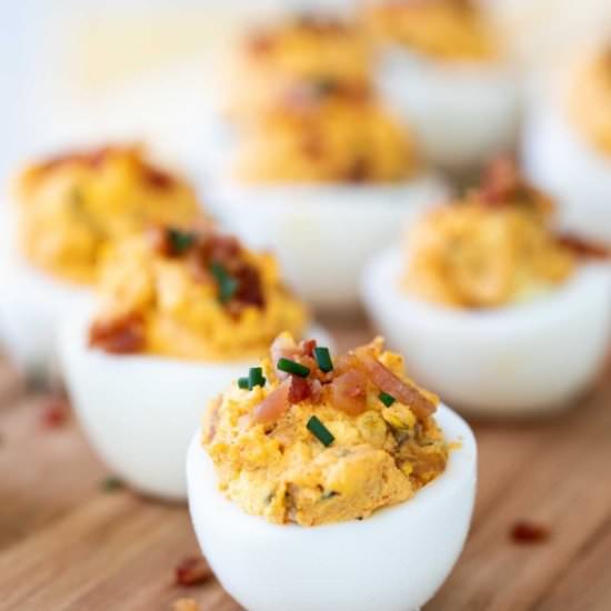 Deviled Eggs with Bacon