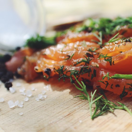 Perfect Salmon Gravlax in 5 minutes