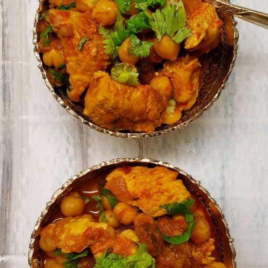 Instant Pot Chicken/Chickpea Curry