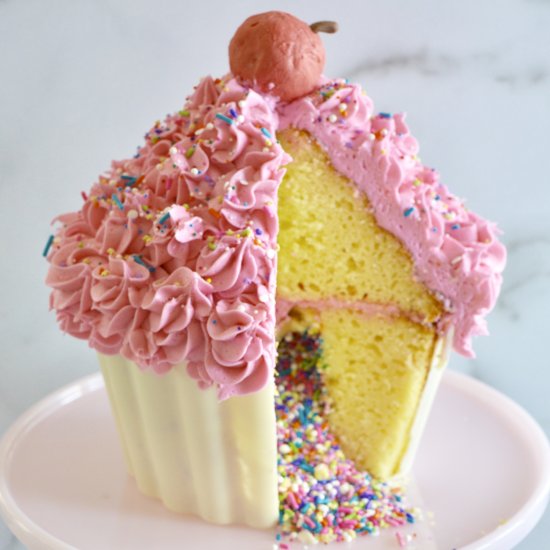 Giant Cupcake Cake