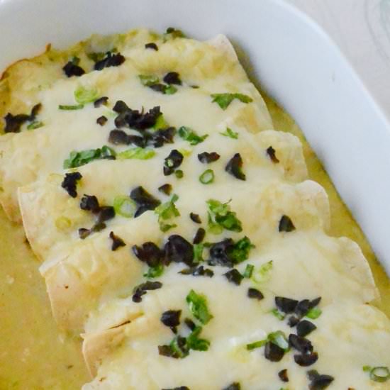 Creamy Chicken Enchiladas