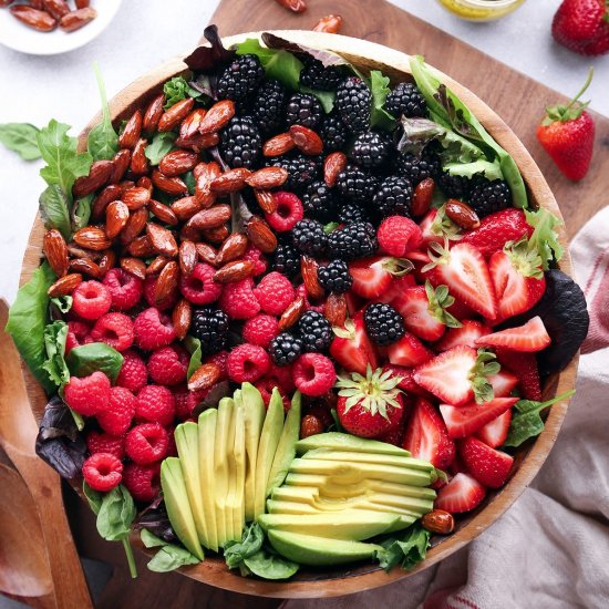 Mixed Berry and Avocado Salad