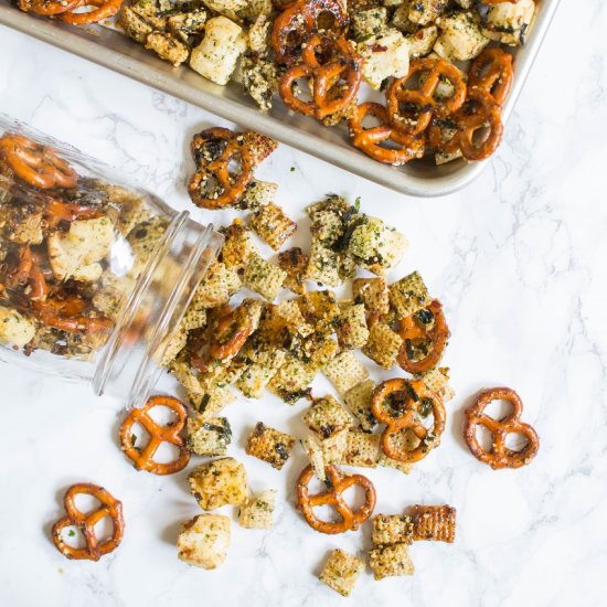 Spicy Furikake Chex Mix