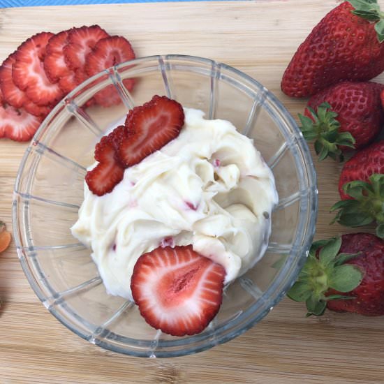 Strawberry Infused  Berry Dip