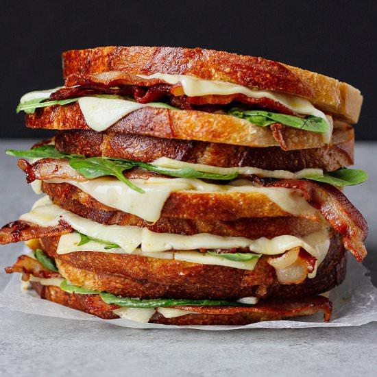 Bacon Spinach Grilled Cheese