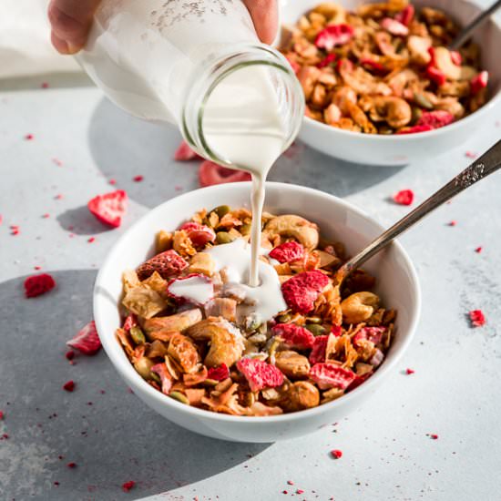 Grain Free Strawberry Granola