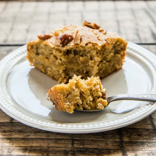 Gluten-Free Banana Nut Snack Cake