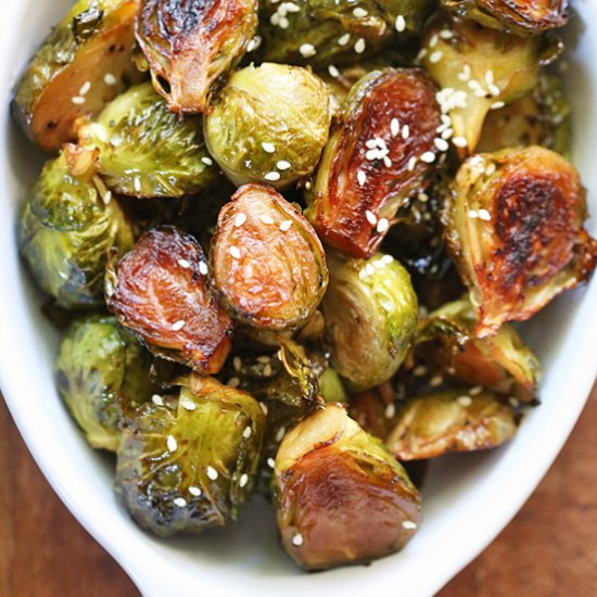 asian style brussels sprouts