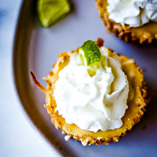 Mini Coconut Key Lime Pies