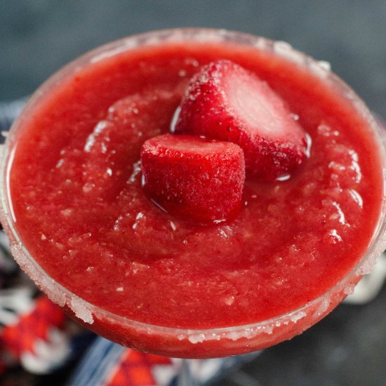 FROZEN STRAWBERRY RHUBARB MARGARITA