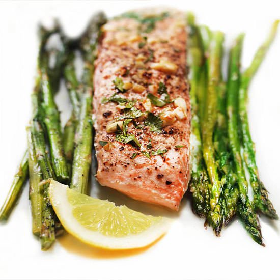 baked salmon and asparagus