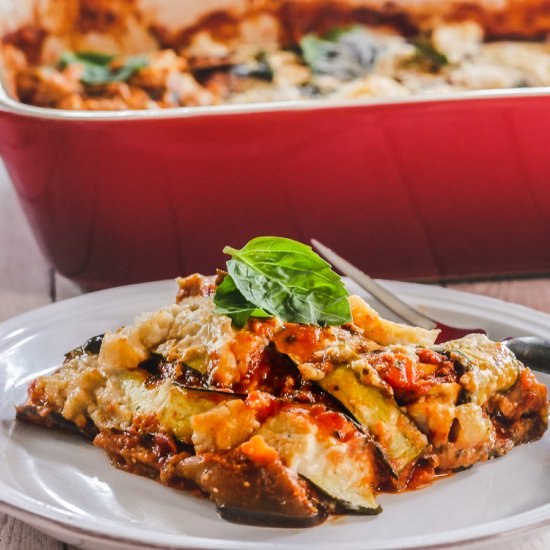 Vegan Eggplant Zucchini Lasagna