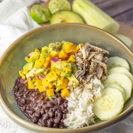 Jerk Chicken & Mango Salsa Bowl